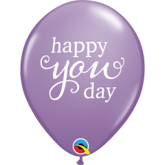 BALAO 11" R PASTEL BRILH PC50 SIMPLY HAPPY YOU DAY