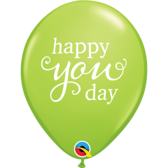 BALAO 11" R PASTEL BRILH PC50 SIMPLY HAPPY YOU DAY