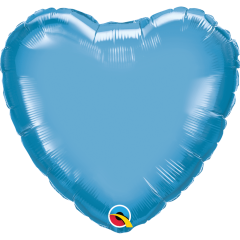 BALAO 18" CORACAO SOLTO CHROME BLUE