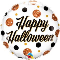 BALAO 18" REDONDO PC1 HALLOWEEN SPARKLY DOTS