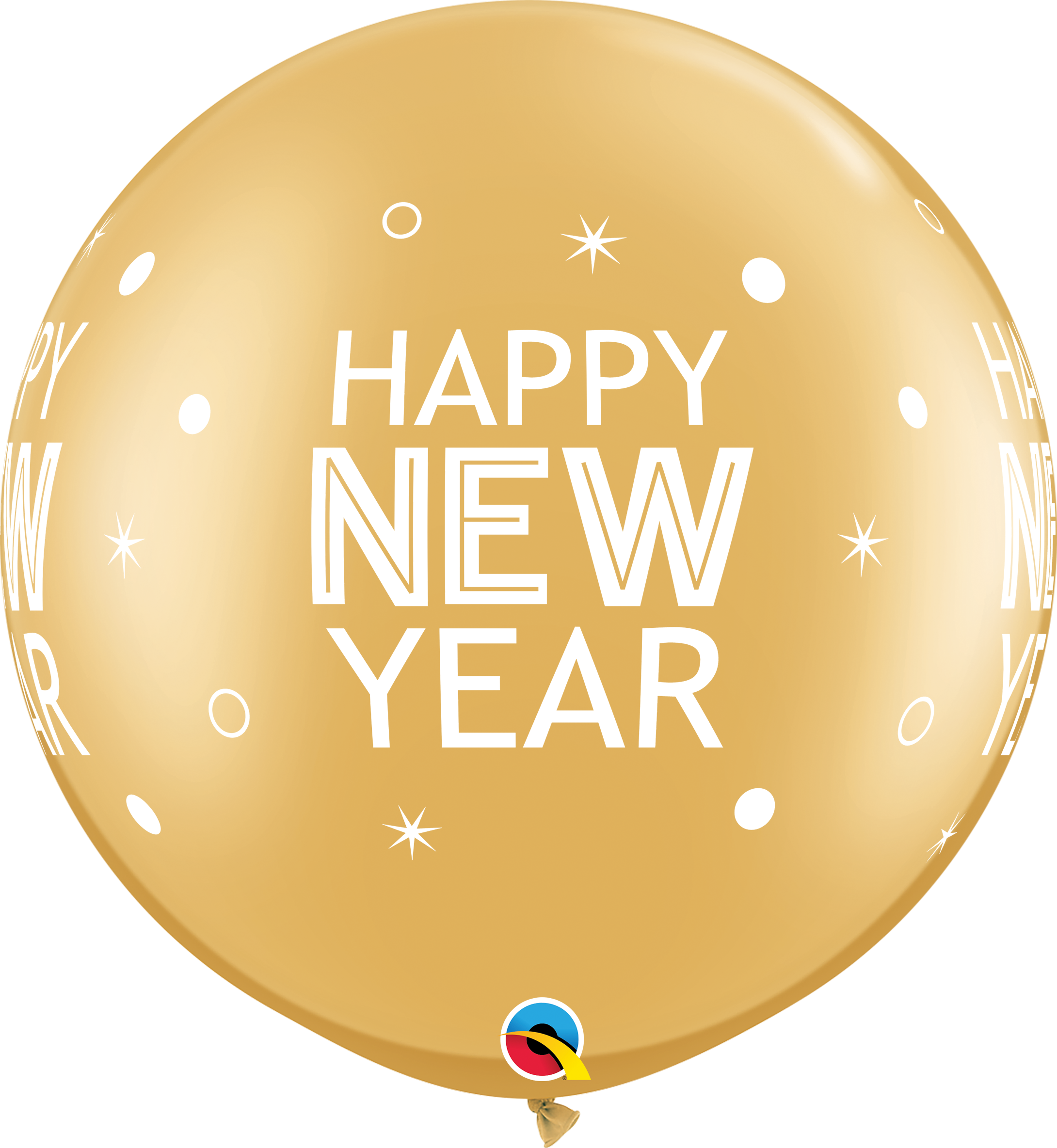 BALAO 30" R OURO PC2 NEW YEAR SPARKLES & DOTS