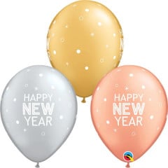 BALAO 11" R SORT ESP PC50 NEW YEAR-BRILHANTE PONTOS