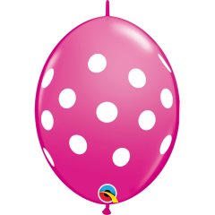 BALAO 12"QLINK CEREJA IN PC50 BIG POLKA DOTS