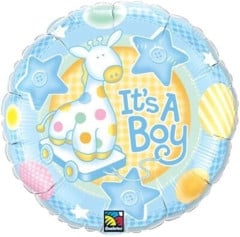 BALAO 18" REDONDO PC1 ITS A BOY-GIRAFA DELICADA