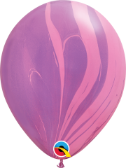 BALAO 11" R ROSA VIOLETA PC25 PINK VIOLET SUPERAGATE RAINBOW