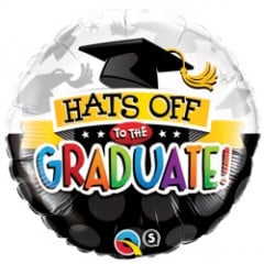 BALAO 18" REDONDO PC1 HATS OFF TO THE GRADUATE!