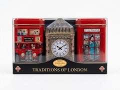 Conjunto de Chás Britânicos Traditions Of London (3 peças com chá preto) - colecionável