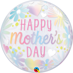 BALAO 22" BUBBLE SIMPLES PC1 MOTHER'S DAY FLORAL PASTEL