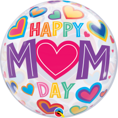 BALAO 22" BUBBLE SIMPLES PC1 M(HEAR)M DAY BIG HEARTS