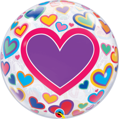 BALAO 22" BUBBLE SIMPLES PC1 M(HEAR)M DAY BIG HEARTS