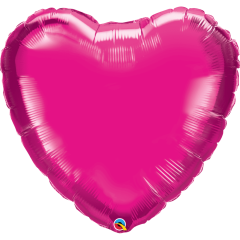 BALAO 36" CORACAO SOLTO MAGENTA
