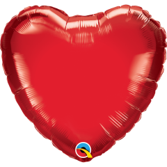 BALAO 18" CORACAO PC1 RUBY RED